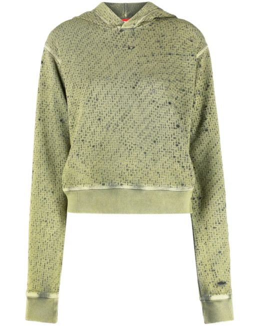 Diesel intarsia-knit hooded jumper