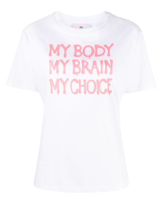 Chiara Ferragni slogan-print T-shirt