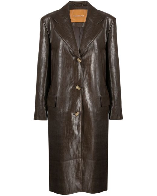 Rejina Pyo Kara faux-leather coat