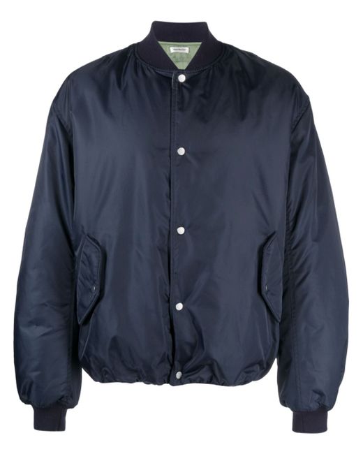 There Was One ruched-sleeve padded bomber jacket