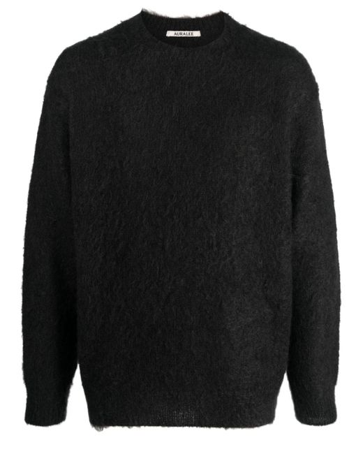Auralee fleece crew-neck jumper