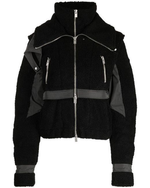 Heliot Emil panelled-design faux-shearling jacket