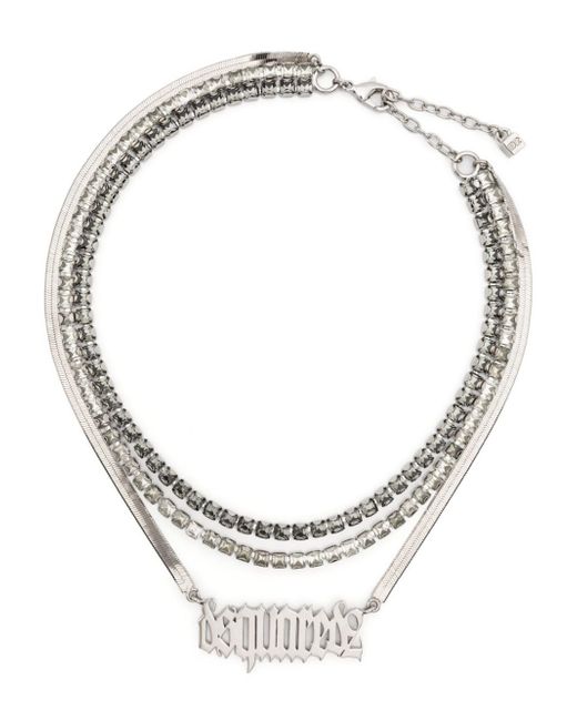 Dsquared2 Gothic multi-chain necklace