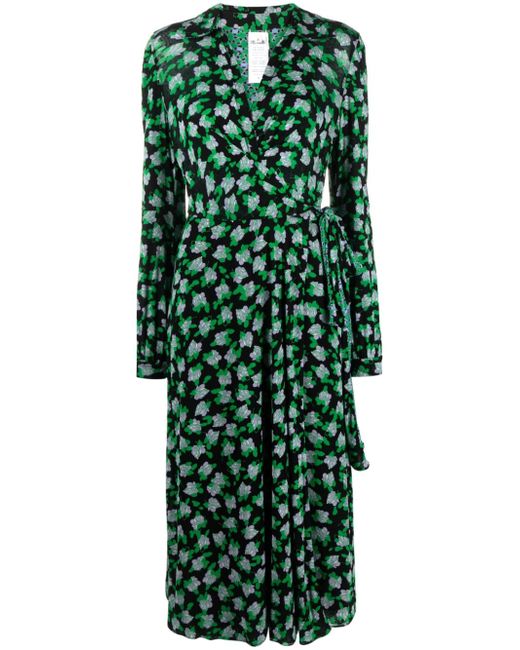 Diane von Furstenberg Phoenix reversible wrap midi dress