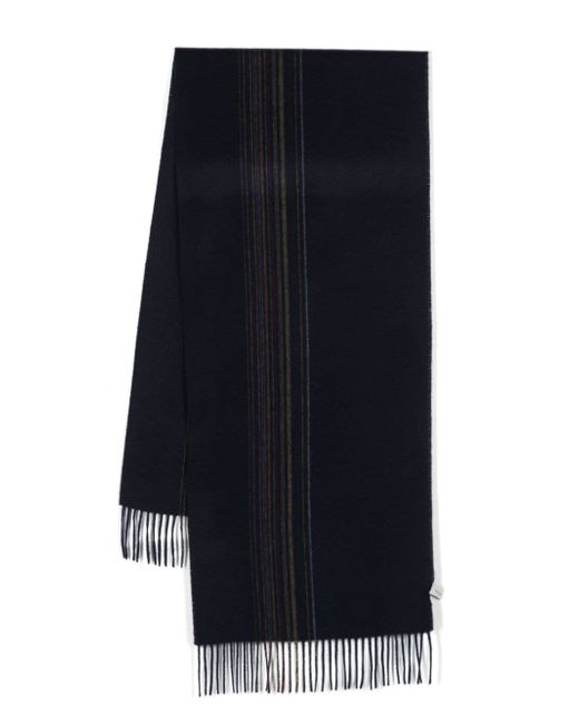 Paul Smith Signature Stripe fringed scarf