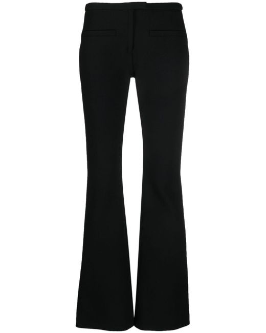 Courrèges crepe flared trousers