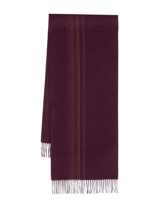 Paul Smith Signature Stripe fringed scarf