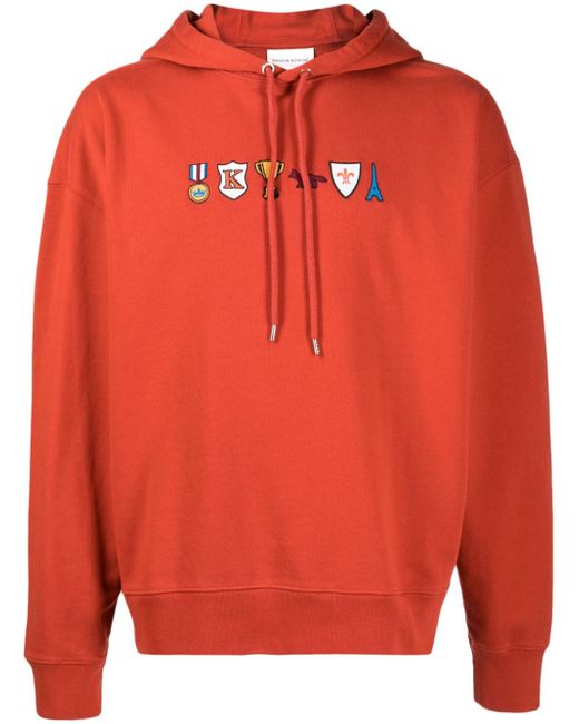 Maison Kitsuné Prizes motif-embroidered hoodie