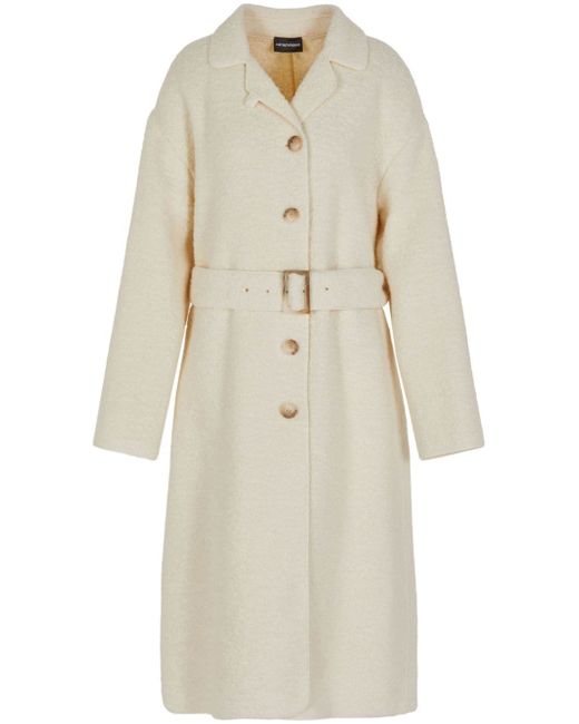 Emporio Armani single-breasted belted coat