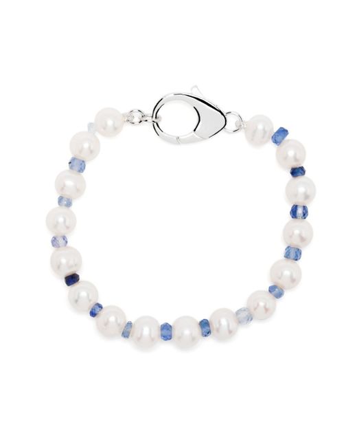 Hatton Labs crystal-embellished pearl bracelet