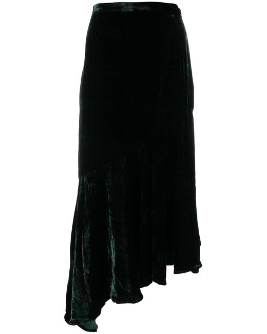 Polo Ralph Lauren asymmetric pleated midi skirt