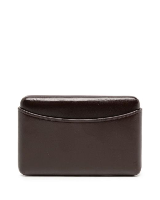 Lemaire embossed-logo detail flap wallet