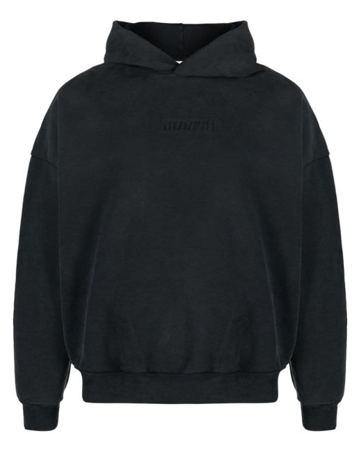 Mouty logo-embossed hoodie