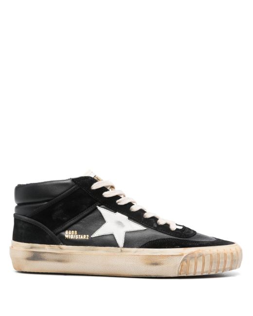Golden Goose Mid-Star leather sneakers