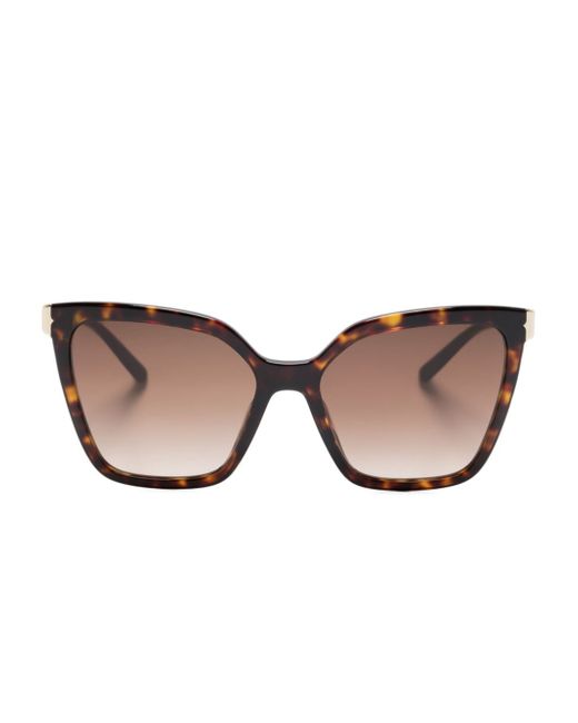 Bvlgari tortoiseshell-effect butterfly-frame sunglasses