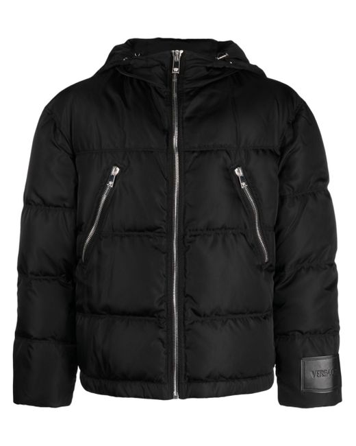 Versace hooded puffer jacket