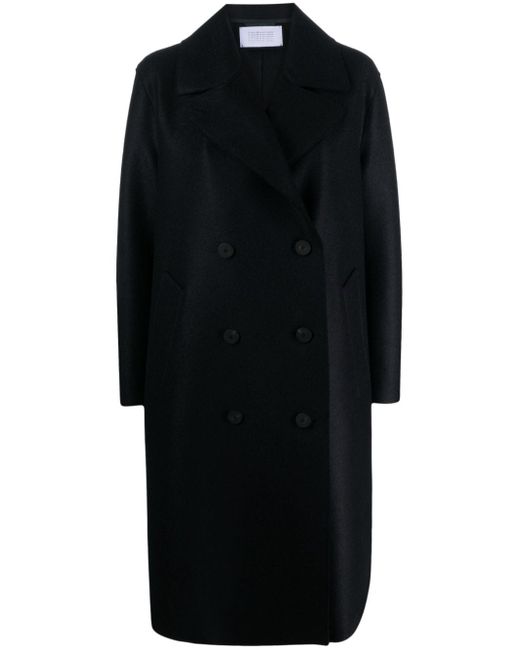 Harris Wharf London peak-lapels wool coat