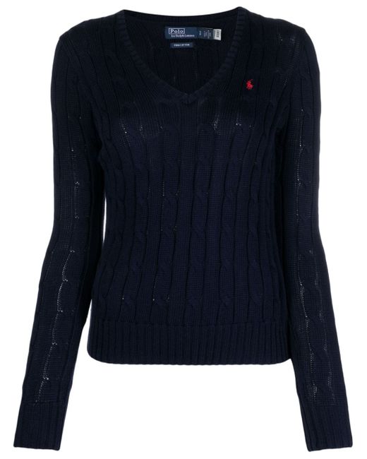 Polo Ralph Lauren Kimberly Polo Pony cable-knit jumper