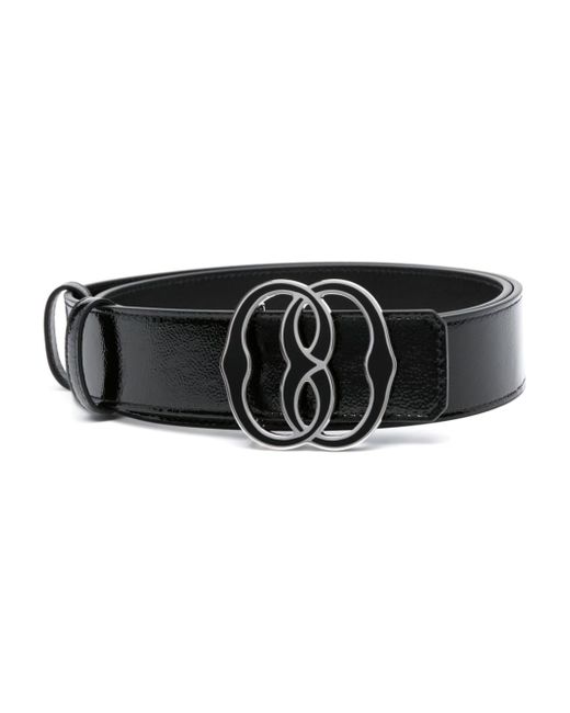 Bally leather buckle belt