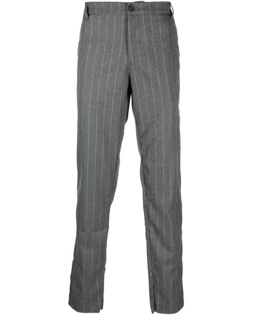 Family First slim-cut pinstripe-pattern trousers