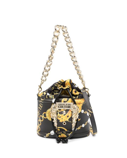 Versace Jeans Couture baroque-buckle bucket bag