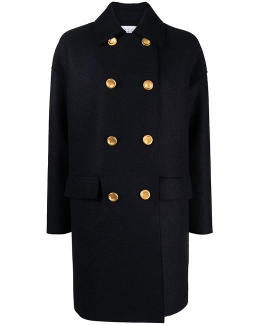 Harris Wharf London Mac double-breasted coat