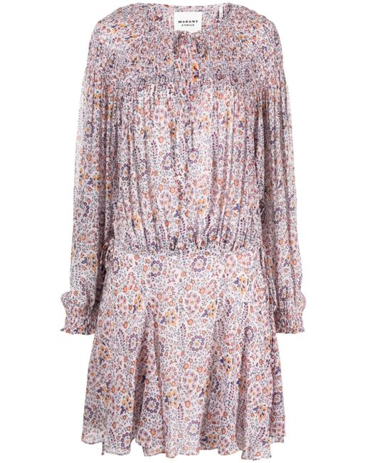 marant étoile Noanne floral-print dress