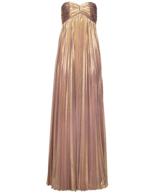 Retrofete Lyanna metallic-finish dress
