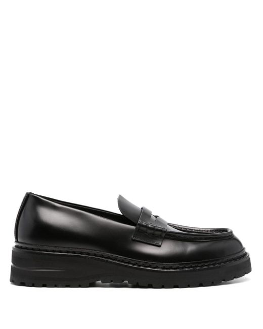 Giorgio Armani leather penny-slot loafers