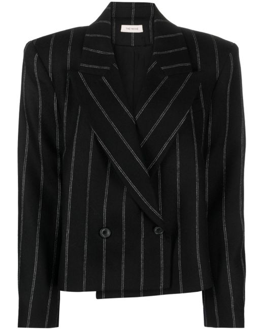 The Mannei striped double-breasted wool blazer