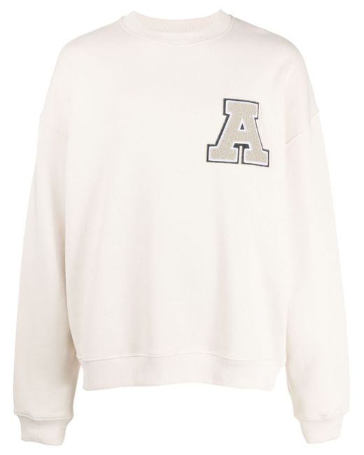 Axel Arigato logo-patch organic-cotton sweatshirt