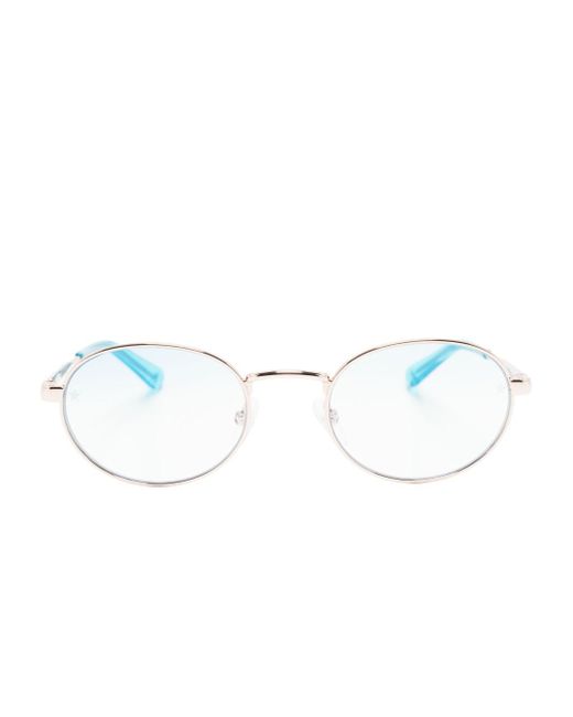 Chiara Ferragni round-frame metal glasses