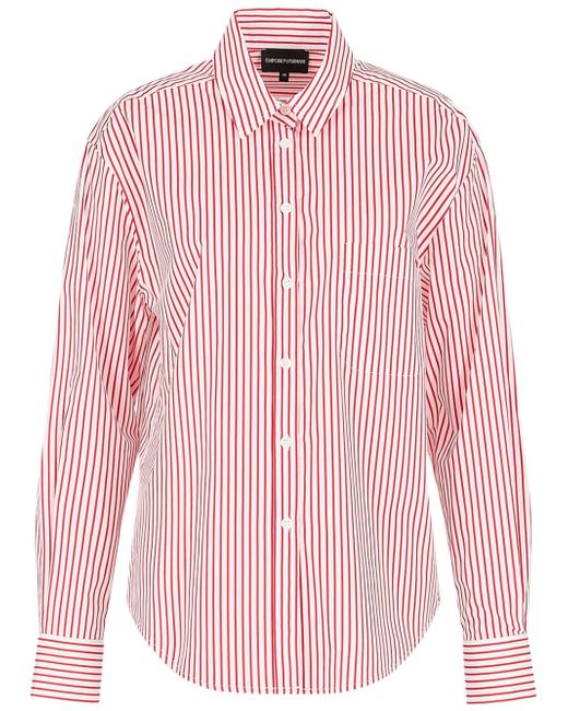 Emporio Armani stripe-print shirt