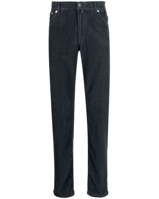 Kiton low-rise corduroy trousers