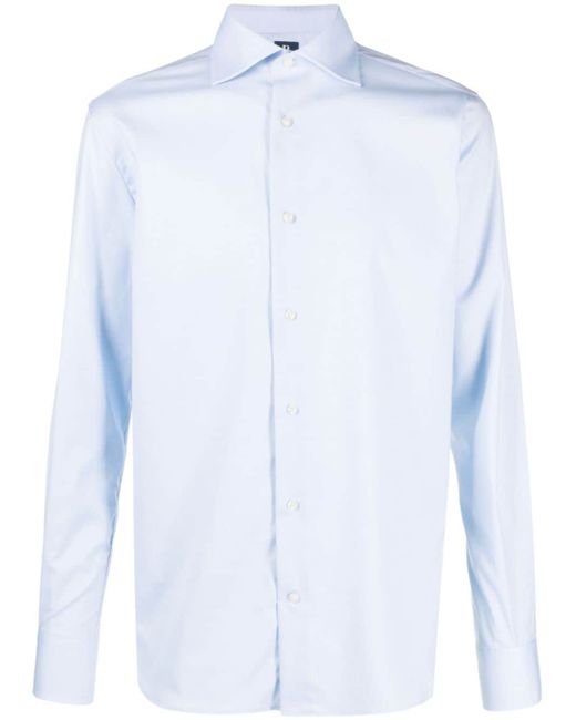 Boggi Milano cutaway-collar cotton shirt