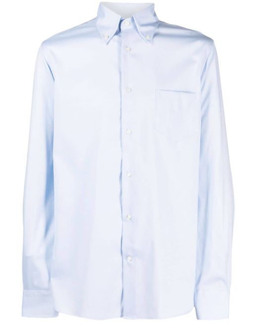 Boggi Milano Boston-collar cotton shirt