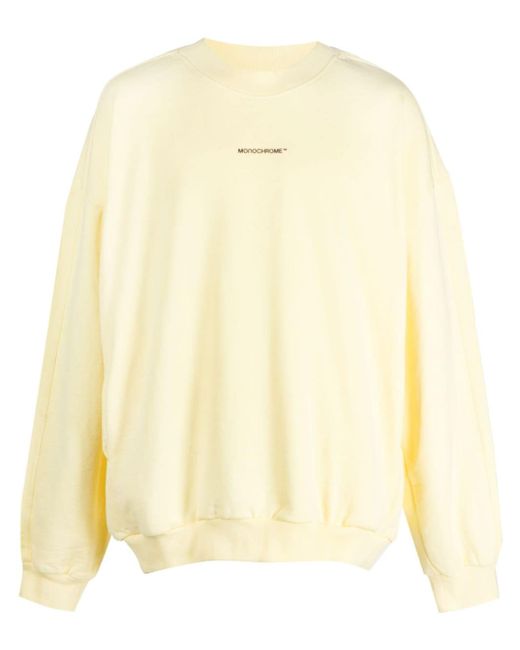 Monochrome logo-embossed sweatshirt