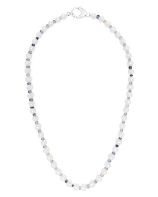 Hatton Labs crystal-embellished pearl necklace