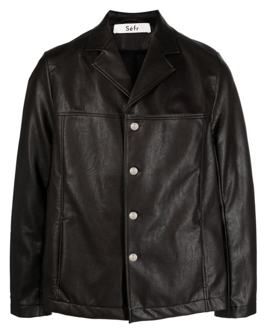 Séfr Francis faux-leather jacket