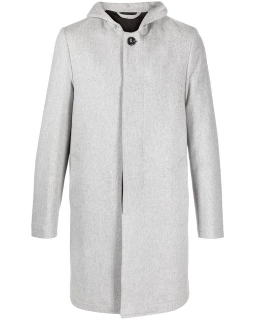 Luigi Bianchi Mantova single-breasted virgin wool coat