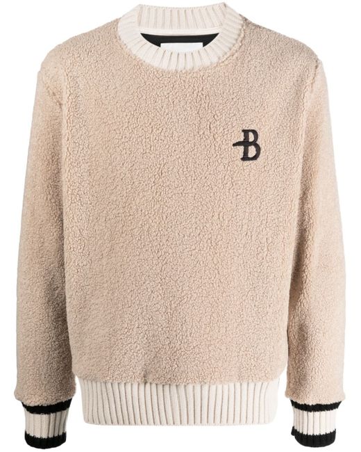 Ballantyne logo-embroidered fleece jumper