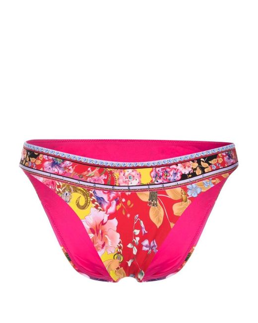 Camilla floral-print bikini bottoms