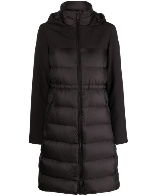 Woolrich panelled hooded coat