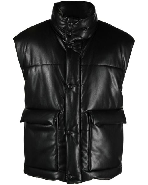 Nanushka Jovan faux-leather quilted gilet
