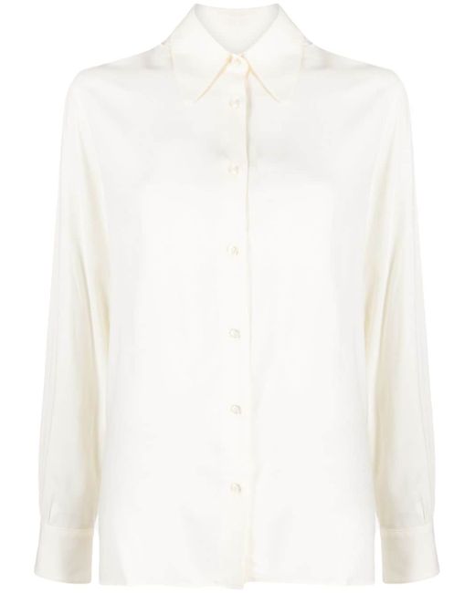Officine Generale pointed-collar button-up shirt