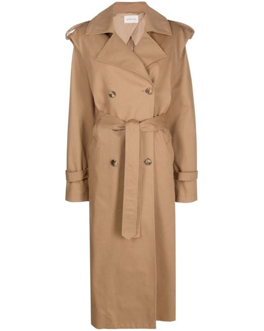 Armarium double-breasted belted trench coat