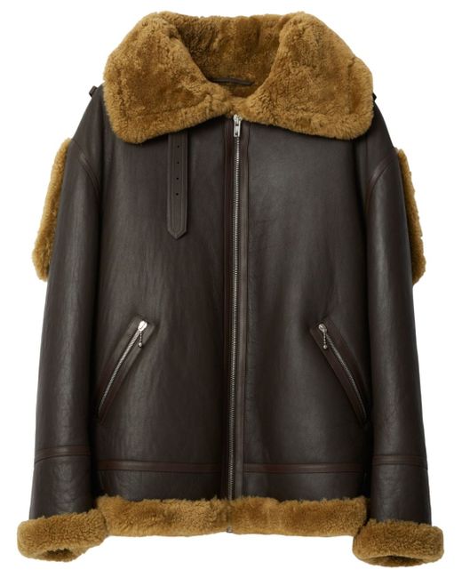 Burberry Shearling Aviator leather jacket