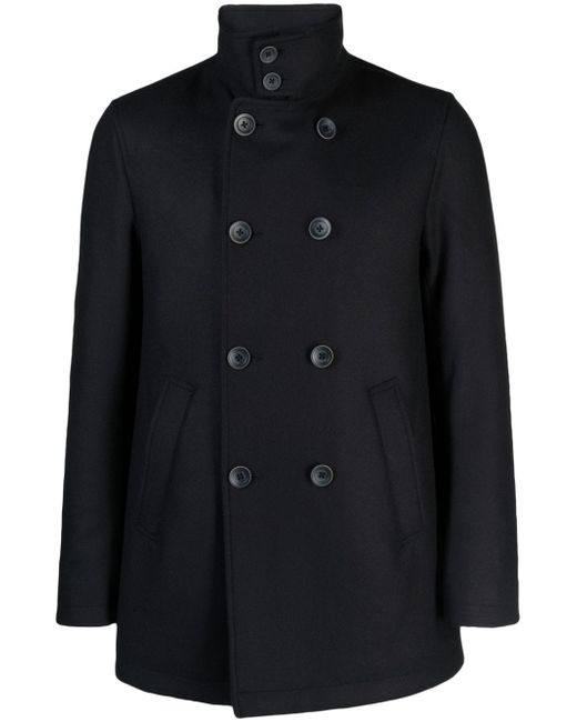 Herno high-neck double-breasted coat