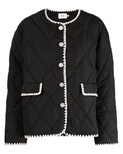 b+ab quilted buttoned jacket