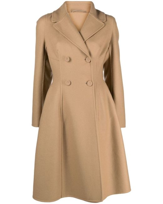 Ermanno Scervino A-line double-breasted wool coat